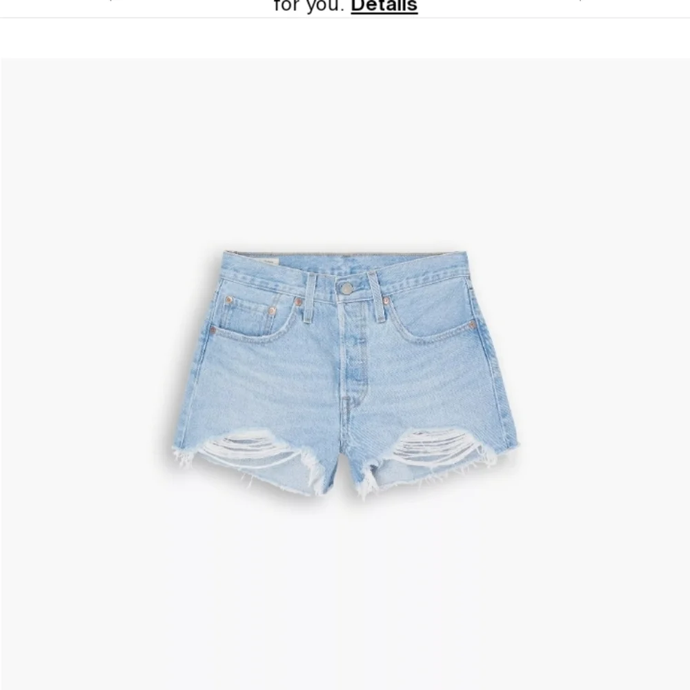 Levis Premium 501 Button Fly Raw Hem Destructed Beach Vacation Shorts Sz 29‎